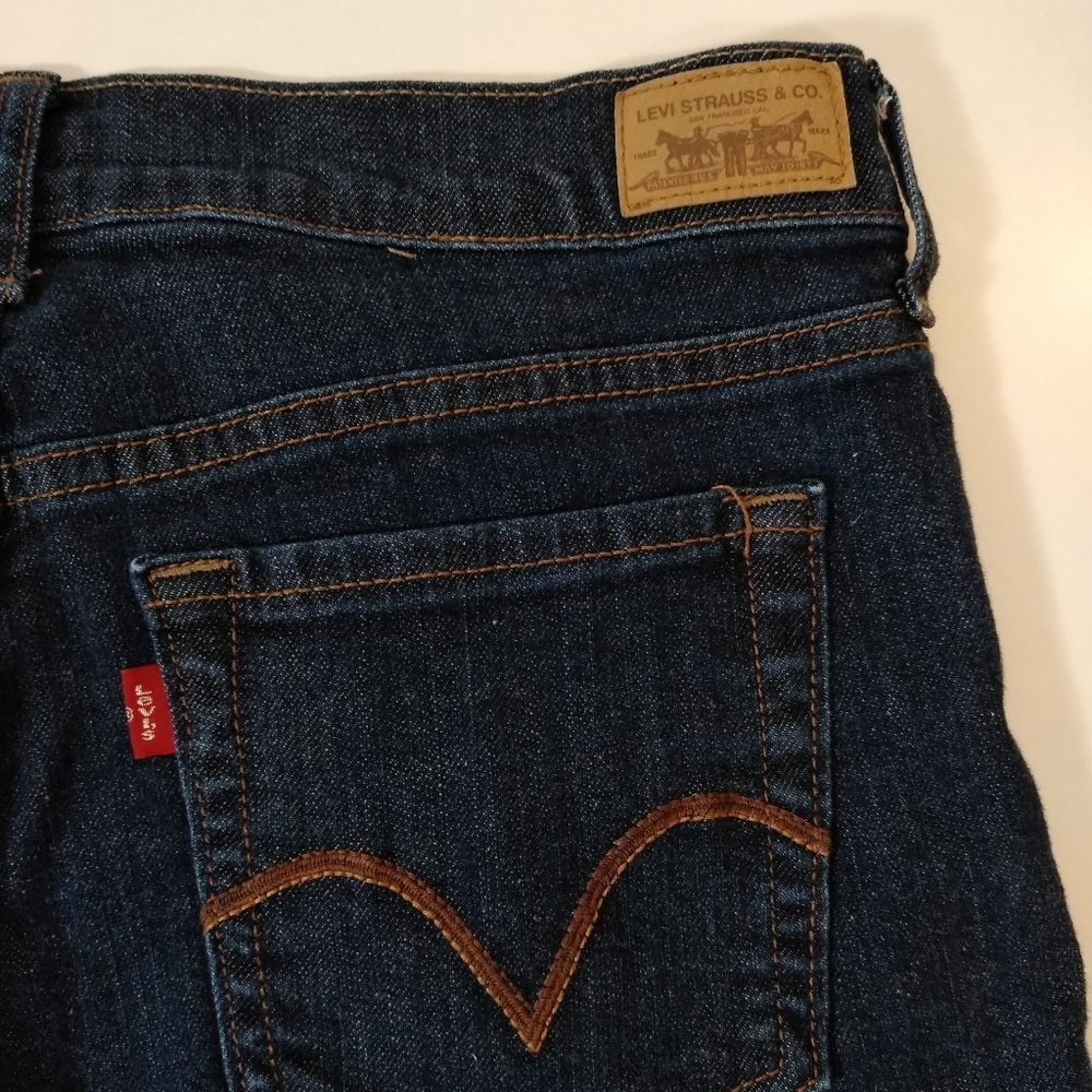Levi's dark denim 515 shorts size 6 - Picture 6 of 7